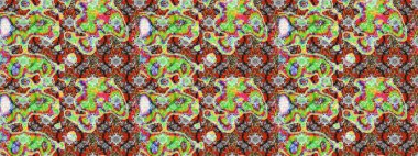 Çiçekli eskiz çizimi. Yeşil ve nötr renklerde çiçekler. Renkli Yaz Temalı eskiz kalıbı. Düz Çiçek Elementleri Tasarımı.