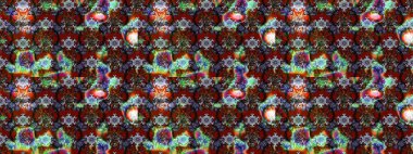 Soyut çiçek çizim kalıbı arka planı. Raster deseni. Raster illüstrasyonu. Kahverengi ve kırmızı renklerde. Küçük çiçekte sevimli çiçek deseni var..