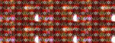 Kızılderili desenli desenli desenli şal deseni. Etnik Mandala süsü. Raster Henna dövme stili. Tekstil, tebrik kartı, boyama kitabı, telefon kılıfı baskısı için kullanılabilir.