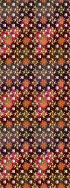 Çiçekli çiçek deseni, suluboya. Küçük çiçekte güzel bir çiçek deseni var. Raster deseni.