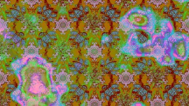 Davetiye ve kartpostal tasarımı için dekoratif çiçek unsurları. Tekstil için figür. Yapraklı çizim şekli. Şirin, zarif çiçekler Raster illüstrasyonu. Poster veya kapak için arkaplan.