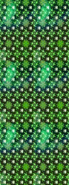 Küçük çiçekteki sevimli çiçek deseni. Raster deseni. Yumuşak, yeşil renkli yaz çiçekleri. Raster illüstrasyonu.