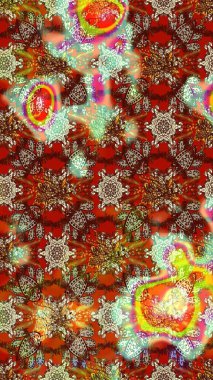 Düz Çiçek Elementleri Tasarımı. Çocuk stili. Renkli Bahar Teması eskiz kalıbı. Çiçekli çizim raster arkaplanı.