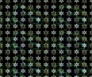 Raster deseni. Bahar çiçekleri dallı desen, siyah renkler çiçekli siluet..