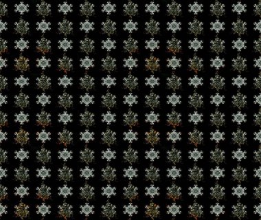 Raster illüstrasyonu. Siyah renkli Asya tekstili. Suluboya çiçekli çiçek deseni.