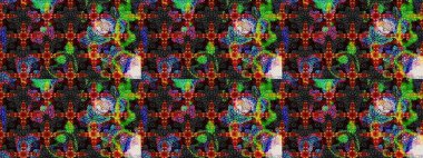 Küçük çiçekli basit bir çiçek çizimi. Raster illüstrasyonu. Siyah ve gri renkli şirin çiçekler. Moda baskısı, albüm, ambalaj kağıdı, duvar kağıdı için zarif dekoratif süslemeler..