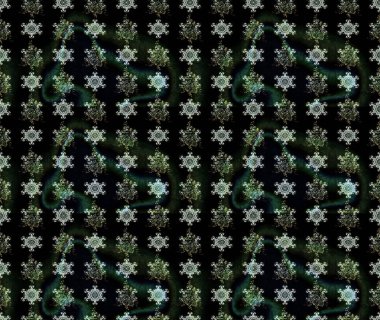 Raster deseni. Bahar çiçekleri dallı desen, siyah renkler çiçekli siluet..