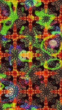 Çiçekli siyah ve kahverengi eskiz deseni. Klasik taslak çizimi. Raster Yumuşak kumaş deseni. Raster çiçek izi..