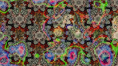 Raster. Güzel suluboya çiçekler, parlak resimler ilham verici ve nötr çiçek desenli eskiz arka planı.