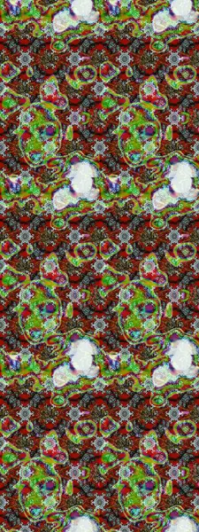 Suluboya çizimi. Çiçekli eskiz deseni. El çizimi. Çiçekler yeşil, kahverengi ve gri renklerde.