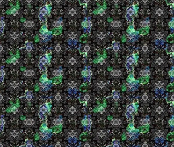 Raster Moda kumaş deseni. Şirin çiçekler. Çizgi çizimi deseni.