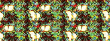 Çiçek desenli raster, yeşil ve nötr çizgi grafik desenli soyut raster arkaplan. Modern stil dokusu.