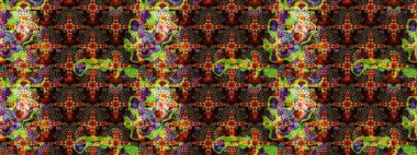 Tatil havası. Raster güzel bir çiçek deseni çizmiş. Nazik romantik baskı. Bahar mevsimi.