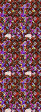 Kullanılabilir Tekstil, tebrik kartı, boyama kitabı, telefon durumda yazdırma için. Hint çiçek desenli madalyon desen. Raster kına dövme tarzı. Etnik Mandala süsleme.