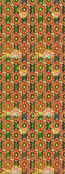 Süslü raster dekorasyonu. Barok tarzında duvar kağıdı tasarımı için kusursuz damaske deseni arkaplanı. Altın elementlerle kahverengi renklerde altın desen.