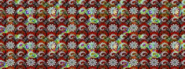 Parlak çiçekli kolaj çiçekleri gri ve kahverengi. Çiçekli zambakların eskiz geçmişi. Çiçek tasarımı için inanılmaz kolaj cennet tarzı..