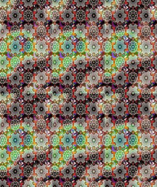 Çiçek deseni. Raster illüstrasyonu. Chichi 'nin kumaş kalıbını çiz. Renkli Bahar Teması eskiz kalıbı. Düz Çiçek Elementleri Tasarımı.