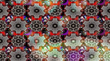 Raster illüstrasyonu. Taslak dekoratif arka plan, çiçek mandala. Çiçek. Siyah ve nötr renklerde.