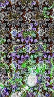 Küçük çiçekte güzel bir çiçek deseni var. Raster deseni. Çiçekli çiçek deseni, suluboya..