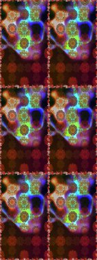 Çiçek desenli raster, kahverengi ve gri çizgi grafik desenli soyut raster arkaplan. Modern stil dokusu.