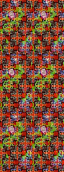 Robot resim. Raster illüstrasyonu. Küçük çiçekte sevimli çiçek deseni var..