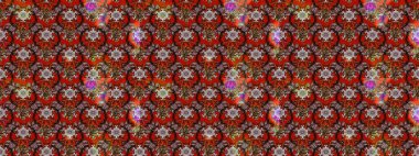 Raster çiçek desenleri çiziyor. Vadinin çiçekleri kahverengi ve kırmızı renklerde.