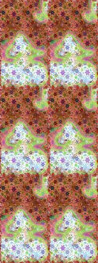 Tarafsız ve kahverengi renkte çiçekler. Raster düz çiçekleri pürüzsüz desen. Tasarım hediye paketi, tebrik kartları, posterler ve afiş tasarımı.