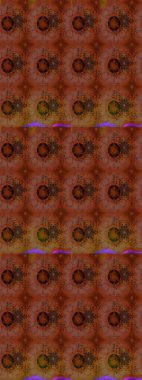 Çiçek ve yapraklı çiçek deseni. Raster illüstrasyonu. Küçük çiçekli şirin desen.