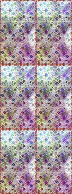 Moda baskısı. Dekorasyon ve tasarım için güzel bir desen. Çiçeğin suluboya çizimlerinin mükemmel deseni. Raster illüstrasyonu. Eski model. Suluboya kusursuz desen.