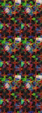 Raster illüstrasyonu. Eskiz geçmişi. Tomurcukları papatya çiçekleri olan sevimli bir çiçek deseni. Eski usul. Miles Fleur, süslü püslü bir süs. Kumaş, tekstil ve duvar kağıdı baskısı için..