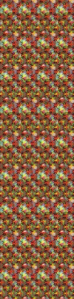 Raster illüstrasyonu. Raster çiçekleri klasik tarzda çizilmiş. Çiçekli yumuşak bir eskiz şekli. Kibar, bahar çiçekleri kırmızı ve kahverengi renklerde.