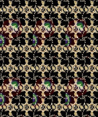 Çiçekli eskiz arkaplanı. Renkli Bahar Teması eskiz kalıbı. Düz Çiçek Elementleri Tasarımı. Çocuk stili.