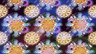 Tarafsız renklerde çiçekler. Nazik, sevimli çiçek arkaplanı. Raster çiçek desenli ve çiçekli..