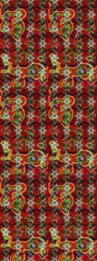 Küçük çiçekteki sevimli çiçek deseni. Raster illüstrasyonu. Güzel karalamalı çiçek desenli çizim. Güzel kumaş deseni.