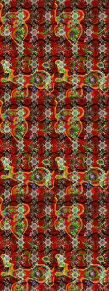 Küçük çiçekteki sevimli çiçek deseni. Raster illüstrasyonu. Güzel karalamalı çiçek desenli çizim. Güzel kumaş deseni.