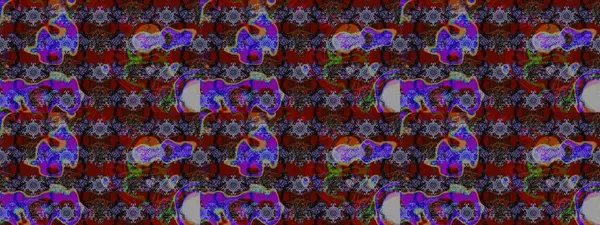 Çizim çiçek deseni duvar kâğıdı olarak kullanılabilir. Kahverengi ve kırmızı renkte çiçekler. Raster illüstrasyonu.