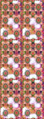 Etnik Mandala süsü. Raster Henna dövme stili. Tekstil, tebrik kartı, boyama kitabı, telefon kılıfı baskısı için kullanılabilir. Hint çiçekli desenli şal desenli..