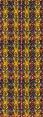 Tişörtsüz arka plan deseni. Tropik çiçekler. Kahverengi ve sarı renkte çiçekler.