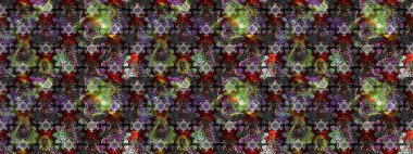 Çiçek desenli eskiz, darbeler, sıçramalar, yaz çiçekleri. Gri ve siyah renkli çiçekler. Raster illüstrasyonu.