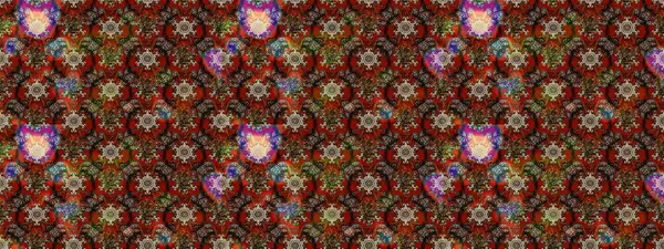 Desen, çizim, çiçek sınırı. Çiçek çelengi. Güzel, parlak, pürüzsüz kumaş, tuval. Kıvırcık, parlak örgü. Eski moda arka plan. Raster illüstrasyonu.