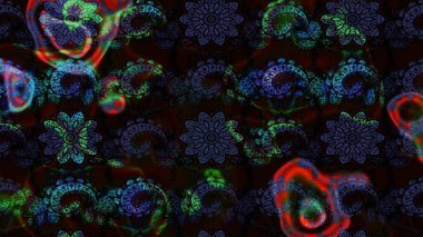 Raster illüstrasyonu. Şatafatlı bahar bahçesi dokusu. Çiçek deseni. Çiçek çizimi arkaplanı.