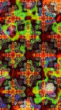 Raster düz çiçek çizim deseni. Siyah ve kahverengi renkte çiçekler. Tasarım hediye paketi, tebrik kartları, posterler ve afiş tasarımı.