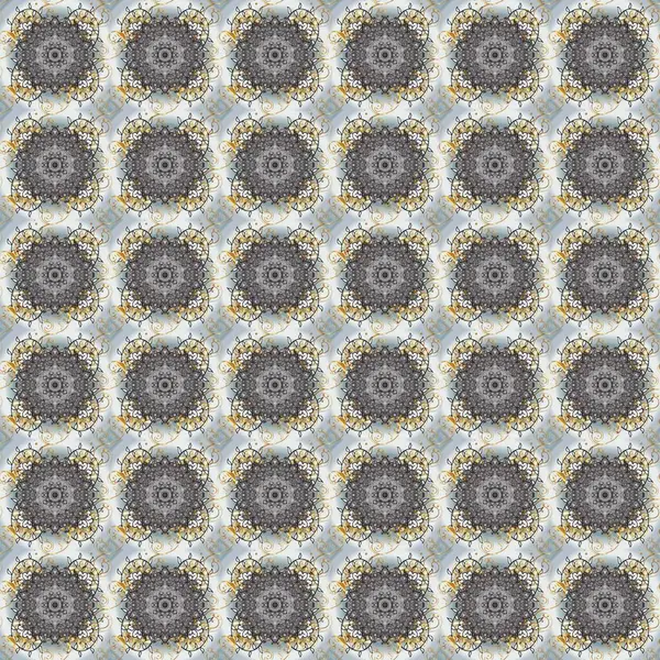 Kış kar dokusu duvar kağıdı. Noel altın kar tanesi kusursuz desen. Sembol bayramı, yeni yıl kutlamaları, altın desenler. Gri, bej ve nötr renklerde altın kar taneleri.