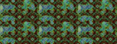 Çiçek desenli eskiz. Yeşil ve gri renkli çiçekler. Renkli Bahar Teması eskiz kalıbı. Düz Çiçek Elementleri Tasarım Raster illüstrasyonu.