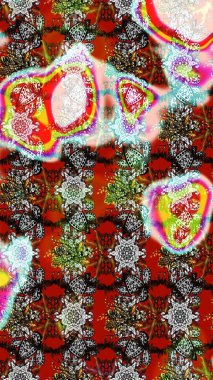 Tekstil veya kitap kapakları, imalat, duvar kağıtları, baskı, hediye paketi ve yapıştırma kitabı için çiçek eskizi geçmişi. Küçük çaplı çiçeklerdeki basit şirin desenler. Raster illüstrasyonu.