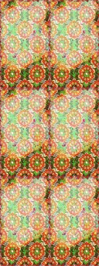 Tarafsız renklerde altın. Dekoratif simetri arabesk. Raster illüstrasyonu. Doğum günü kartı, davetiye ya da afiş için iyidir. Kusursuz ortaçağ çiçek desenleri..