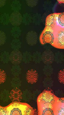 Renkli Bahar Teması eskiz kalıbı. Gri renkli çiçekler. Düz Çiçek Elementleri Tasarımı. Raster illüstrasyonunda çiçek deseni çizimi.