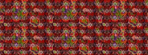 Kahverengi ve kırmızı renkler üzerine çiçek desenli eskiz, el yapımı papatyalar, papatyalar. Tekrarlayan çiçek arkaplanı, zarif kahverengi ve kırmızı çiçek duvar kağıdı.