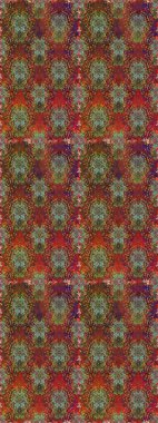 Tomurcukları papatya çiçekleri olan sevimli bir çiçek deseni. Eski usul. Kumaş, tekstil, duvar kağıdı baskısı için. Raster illüstrasyonu. Kusursuz bir geçmişi var. Miles Fleur, dandik süs.