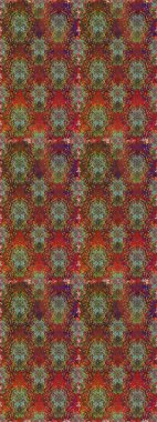 Tomurcukları papatya çiçekleri olan sevimli bir çiçek deseni. Eski usul. Kumaş, tekstil, duvar kağıdı baskısı için. Raster illüstrasyonu. Kusursuz bir geçmişi var. Miles Fleur, dandik süs.